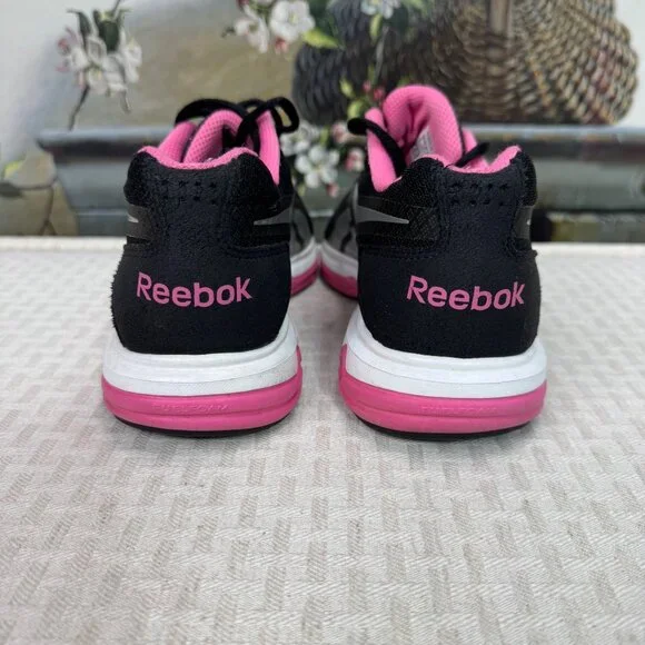 Reebok Womens Size 9/40 Black & Pink Mesh Running Shoes Lightweight - Picture 4 of 8